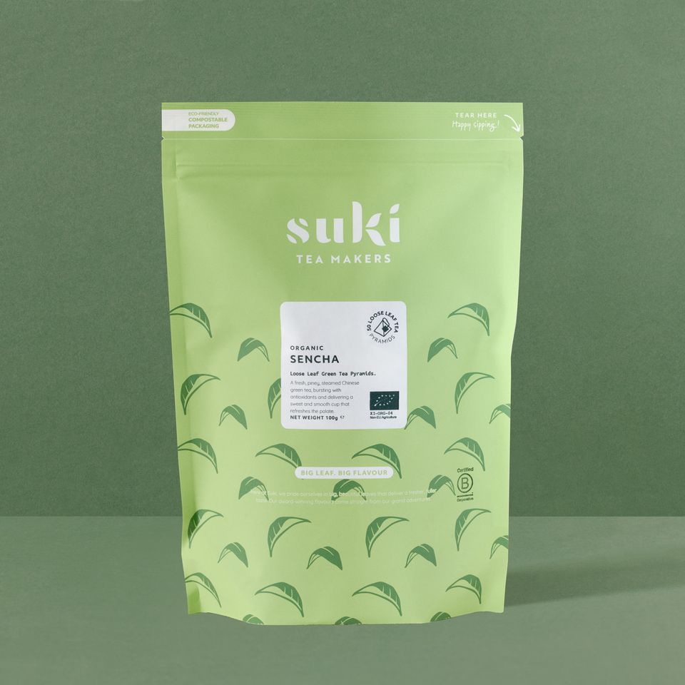 Suki Organic Green Tea Sencha Pyramids x 50 0